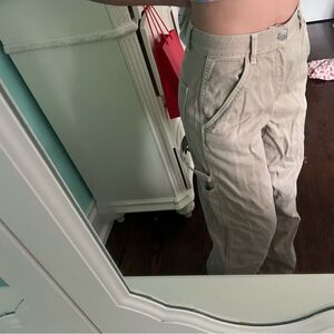 Beige garage pants